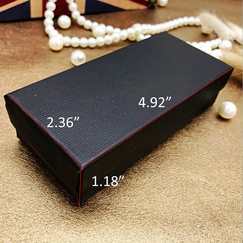 1Pc Universal Black Cardboard Watch Organizer Storage Holder Box Watches Packaging Case Birthday Gift Box