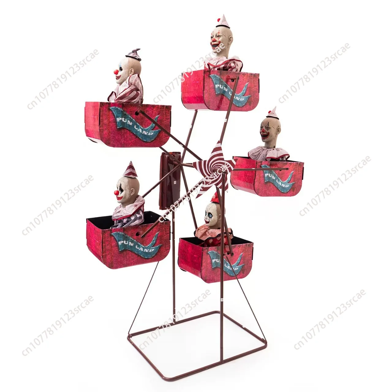Haunted House Props Horror Clown Ferris Wheel Electric Decoration Theme Park Horror Atmosphere Props