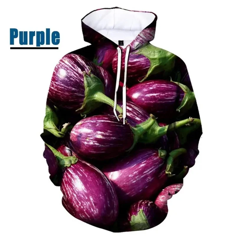 Vegetables Graphic Hoodies For Men 3D Food Printed Pullover Kid Fashion New In Hoodies & Sweatshirts Women Hooded Sweatshirt Top