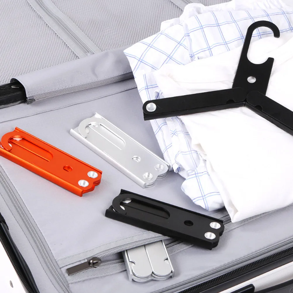 Foldable Travel Clothes Hangers 2 Pack Anti Slip Compact Portable Space Saving for Business Trips Outdoor Use