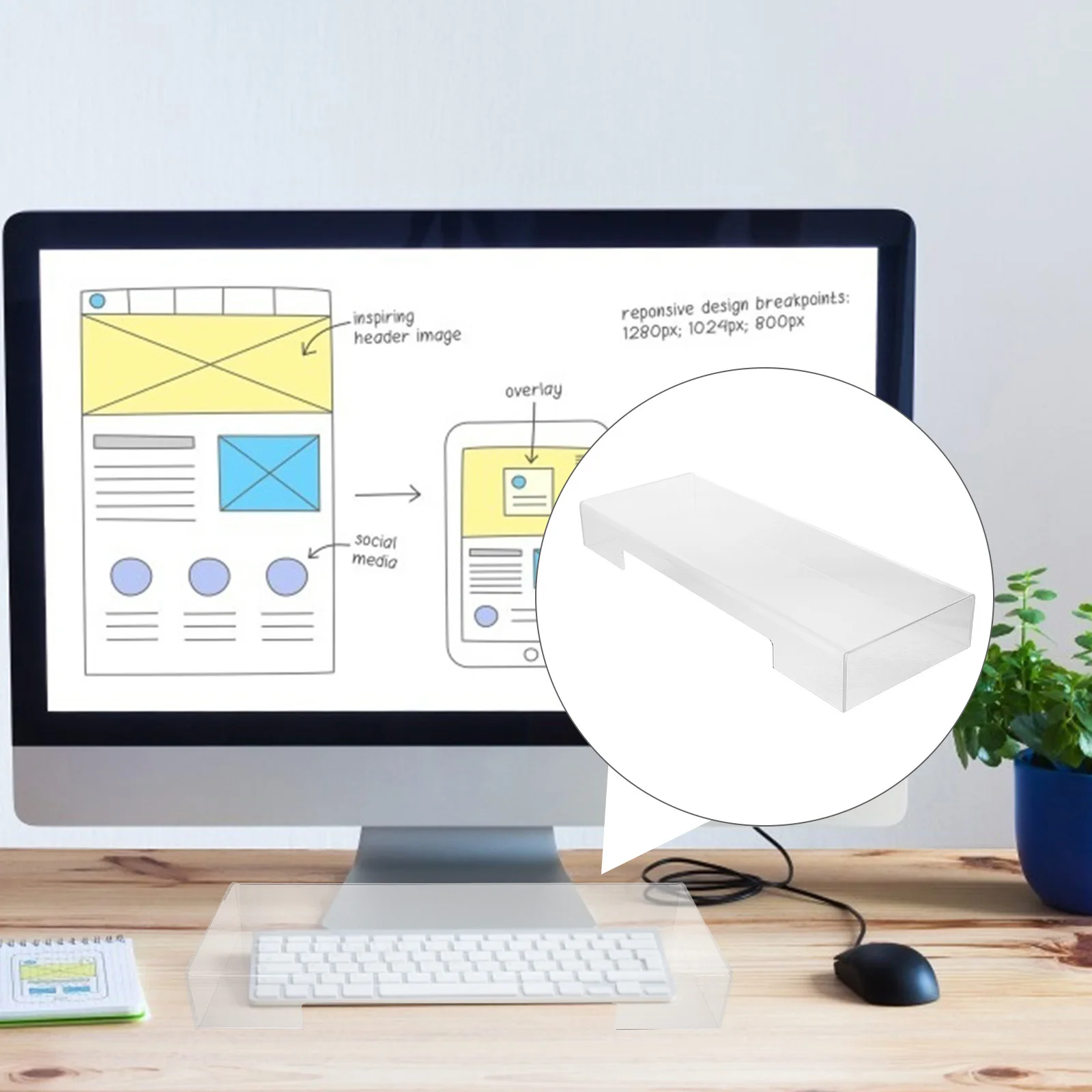 あらゆるタイプのキーボードに対応するアクリル製キーボード保護ケース クリアカバー 毎日の使用に掃除の手間を軽減