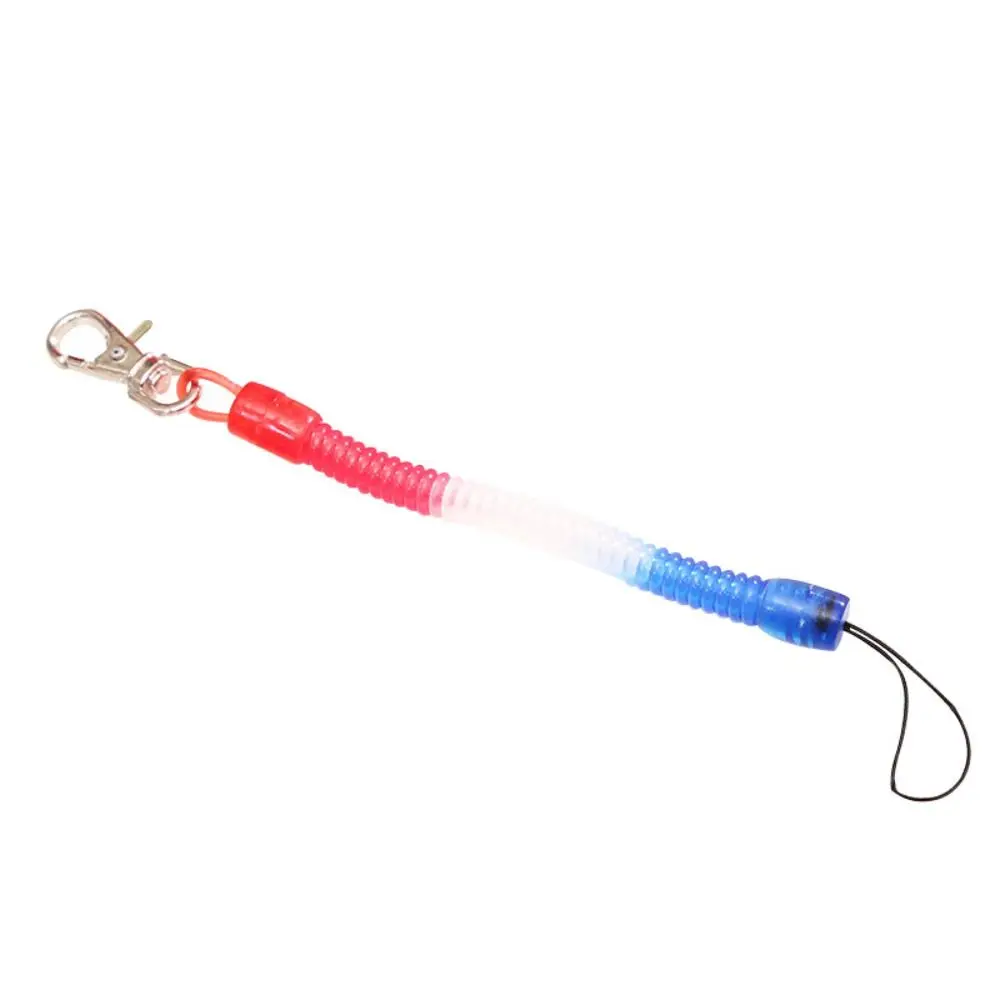 For Security Gear For Outdoor Hiking Spring Elastic Rope Fishing Anti-lost Phone Keychain Spring Key Cord