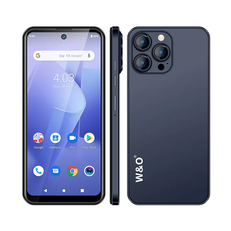W&O X200 4G Smartphone Android 4GB RAM+64GB ROM Mobile Phone 6.53 Inch Dual SIM 4800mAh Battrey 5+13MP Camera Cell Phone on Sale