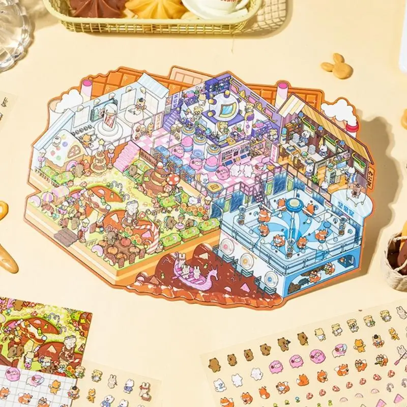 Nhãn dán khung cảnh 3D hoạt hình F3MA