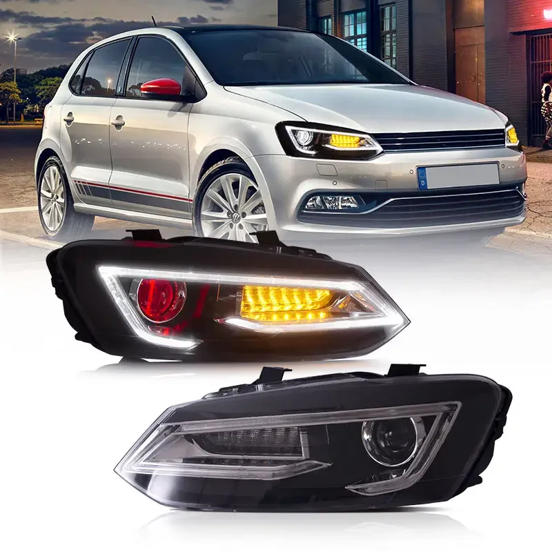 Headlight for 2011-2017 VW POLO Vento Mk5 6000K New 25W 12V Plug & Play Installation