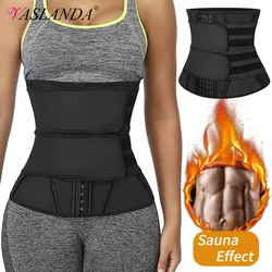 Boned Latex Waist Trainer Corsets for Women Weight Loss Body Trimmer Belt Slimming Shaper Workout Faja Compression Sweat Girdles