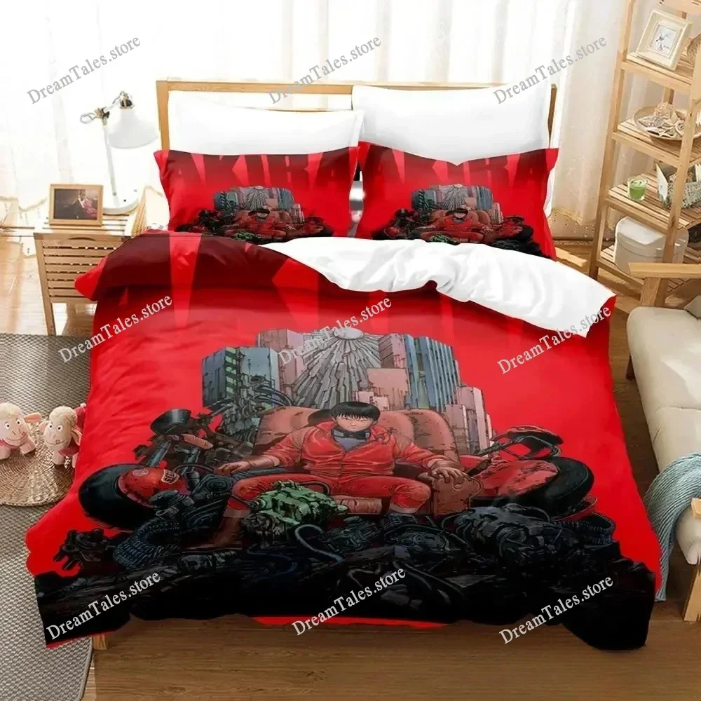 

New Akira Bedding Set Single Twin Full Queen King Size Bed Set Adult Kid Bedroom Duvet Cover Sets 3D Print Anime Bed Sheet Set74