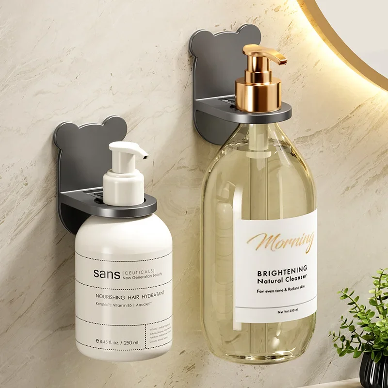 2/5PCS Universal Einstellbare Dusche Gel Flasche Rack Wand Montiert Shampoo Flasche Halter Bad Zubehör Gerät