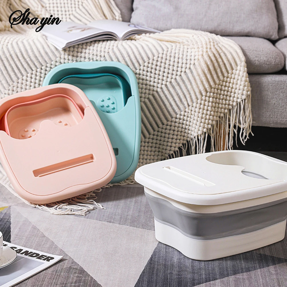 Foldable foot bath tub – portable, covered basin with ergonomic design, suitable for travel and home use - view 3