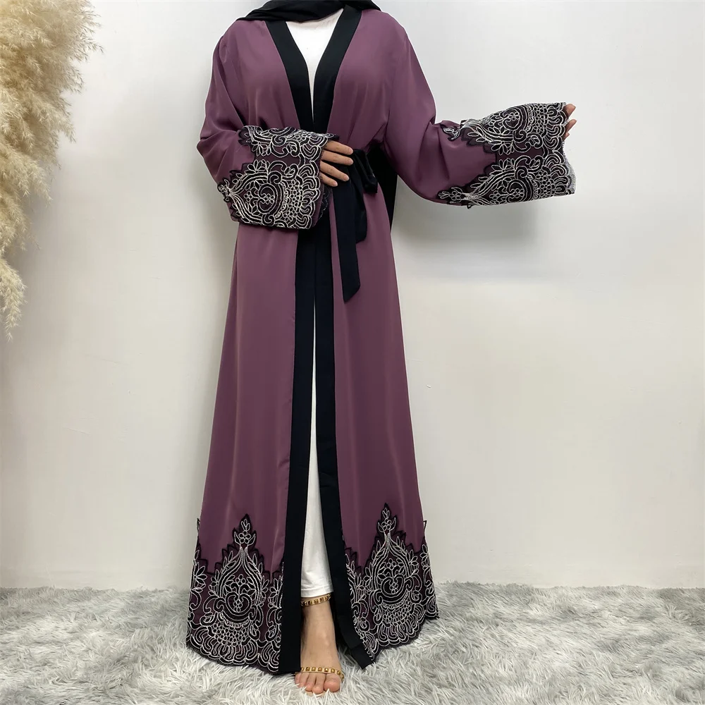 Modest Abaya Ramadan Dubai Robe Femme Musulmane Turkey Kaftan Islamic Clothing Muslim For Women Kimono Caftan Marocain Cardigan