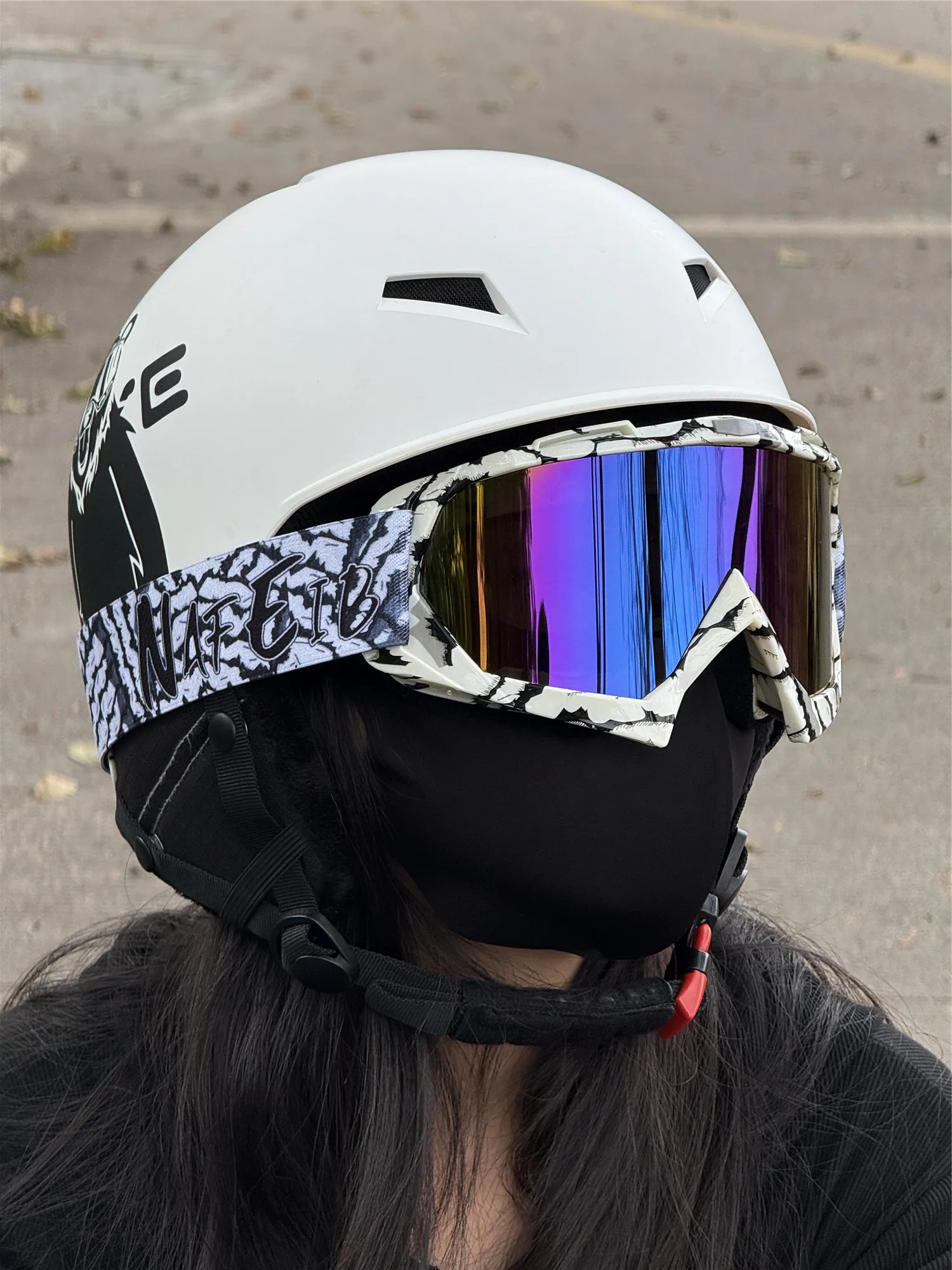 

NAFEIB Goggles for Men Women, Off-Road Motorcycle Glasses with Dustproof Protection, UV400 MX Goggles for Dirt Bike ATV MTB Skii