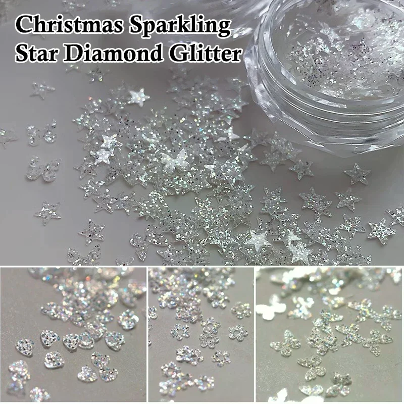 Nail Art Super Glitter Sequins Holographic Lights Fantasy Nail Art Sequins For Girls DIY Glamour Nail Art Tools Manicure Decor