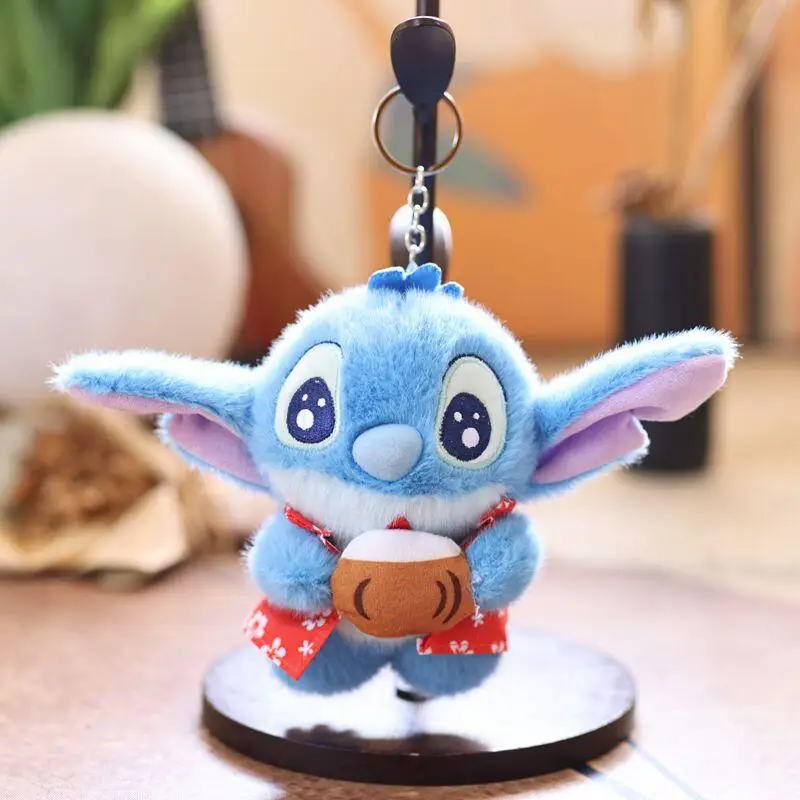 ディズニー ステッチ クリエイティビティ ギター スター ミニ 漫画 ぬいぐるみ キーホルダー バックパック 吊り下げロープ デコレーション クリスマス カップル 誕生日プレゼント
