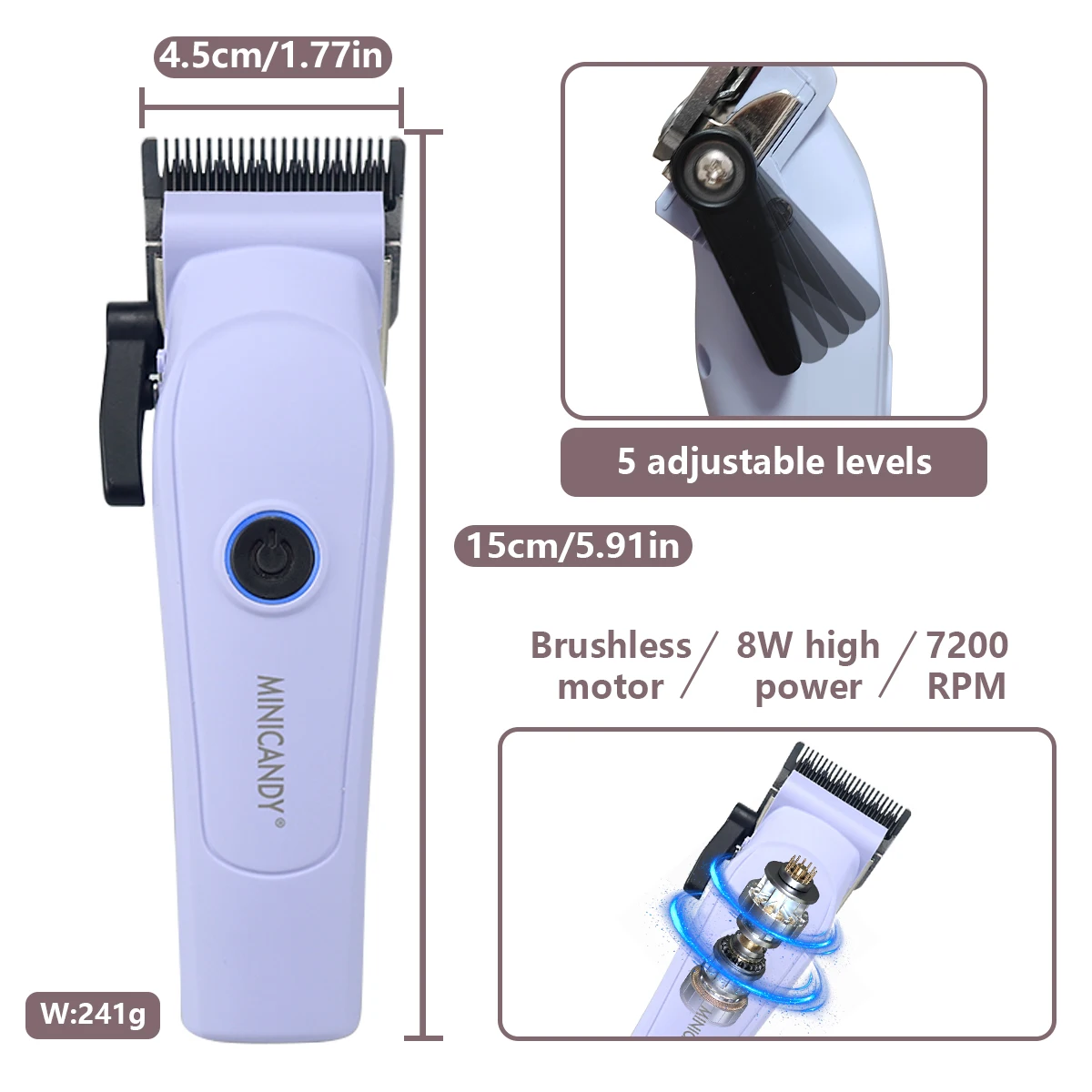 jucai-minicandy-jc06-tondeuse-a-cheveux-pour-hommes-lame-dlc-7200-tr-min-moteur-sans-brosse-avec-chargeur-de-base-3200-mah-tondeuse-a-cheveux-professionnelle