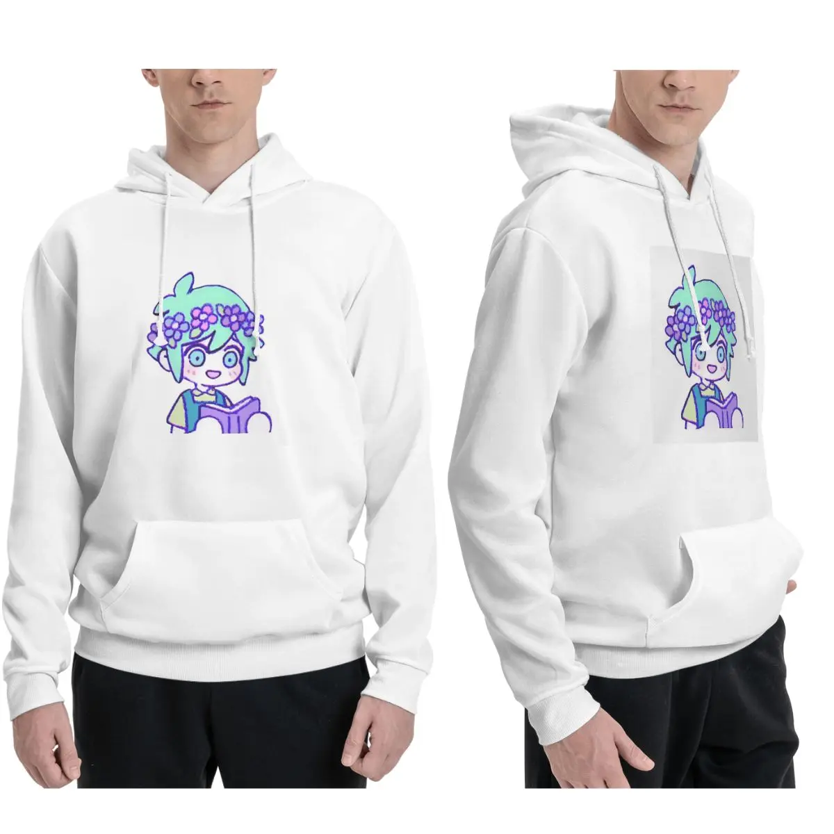 Nette Basil Omori Emote Hoodies Männer Frauen Casual Pullover Sweatshirts Mode Langarm Mit Kapuze Herbst Winter