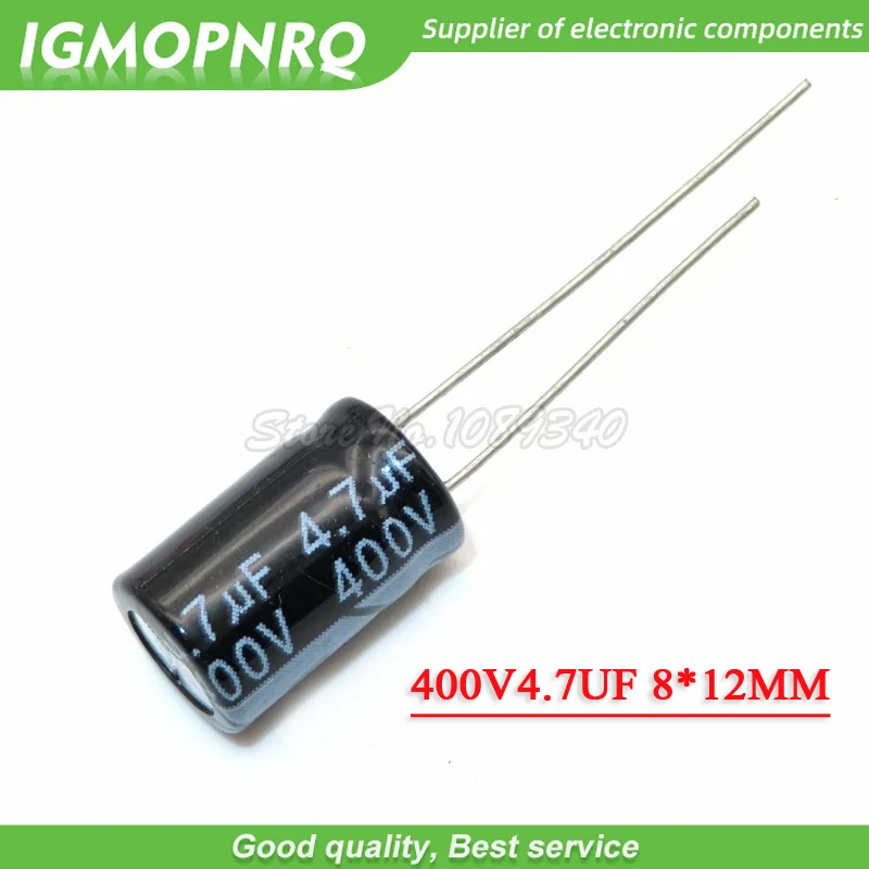 20 400V4.7UF 8*12mm 4.7UF 400V 8*12 Aluminum electrolytic capacitor