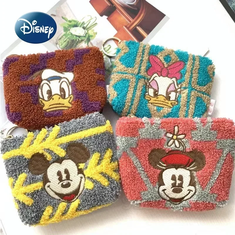 Disney Mickey's New Plush Zero Wallet Luxury Brand Fashion Trend Zero Wallet Cartoon Cute Children's Zero Wallet High Quality