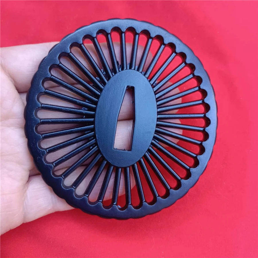 Fine Round Sword's Part Fitting Blade Guard Tsuba Accessory For Japan Katana Sword Sabre Eged  0*