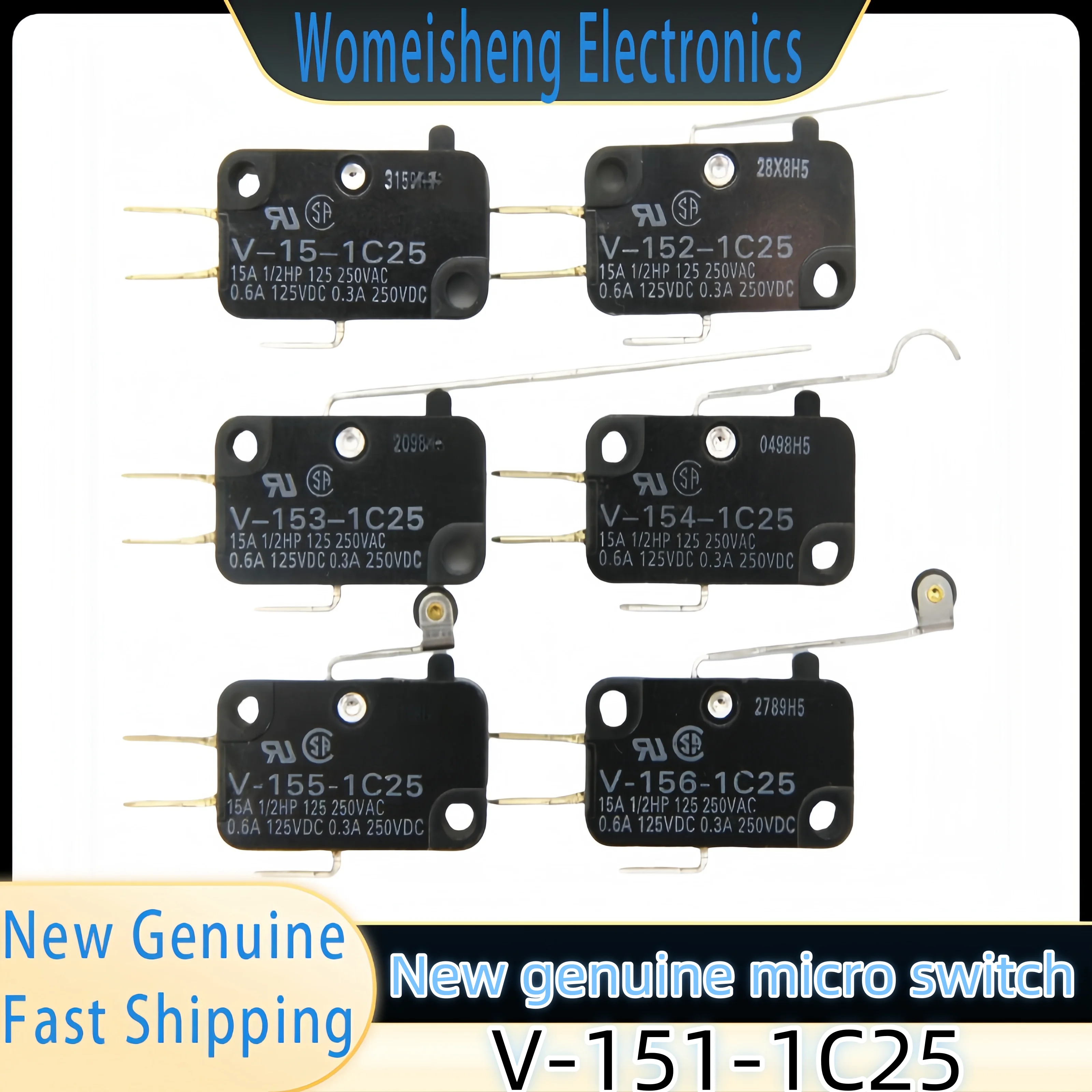 

Brand-new genuine V-151-1C25 micro switch 1PCS