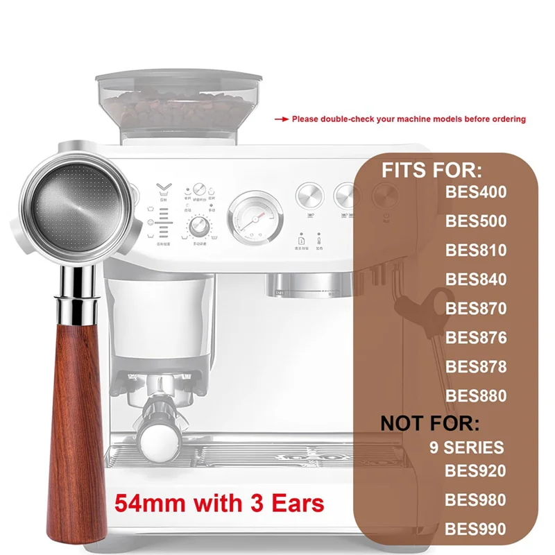 

Bottomless Portafilter, 3 Ears Espresso Portafilter Accessories Kit,For Breville Sage Barista Espresso Machine-A77G