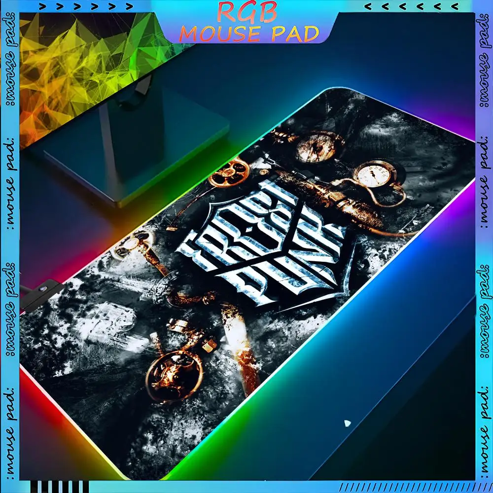 Frostpunk  Mouse Pad RGB Keyboard Cover Desk-mat Colorful Surface Waterproof Multi-size World Computer GamerMause pads Cute Cart