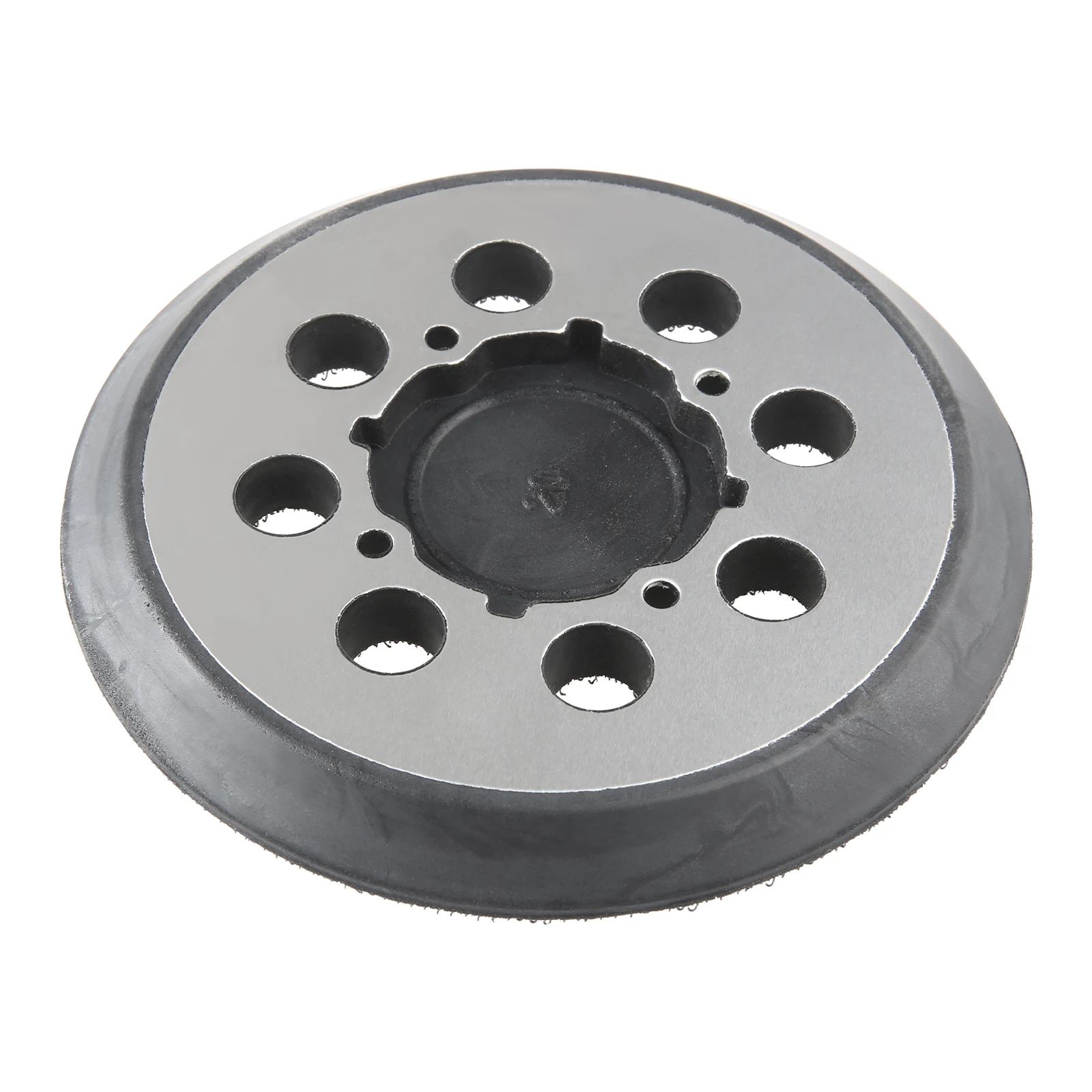 5 Inch 8 Holes Hook Loop Sander Metal Pad with 4 PCS Foam Interface Pads and 36 PCS Sanding Discs 100 150 180 240 320 400 Grit