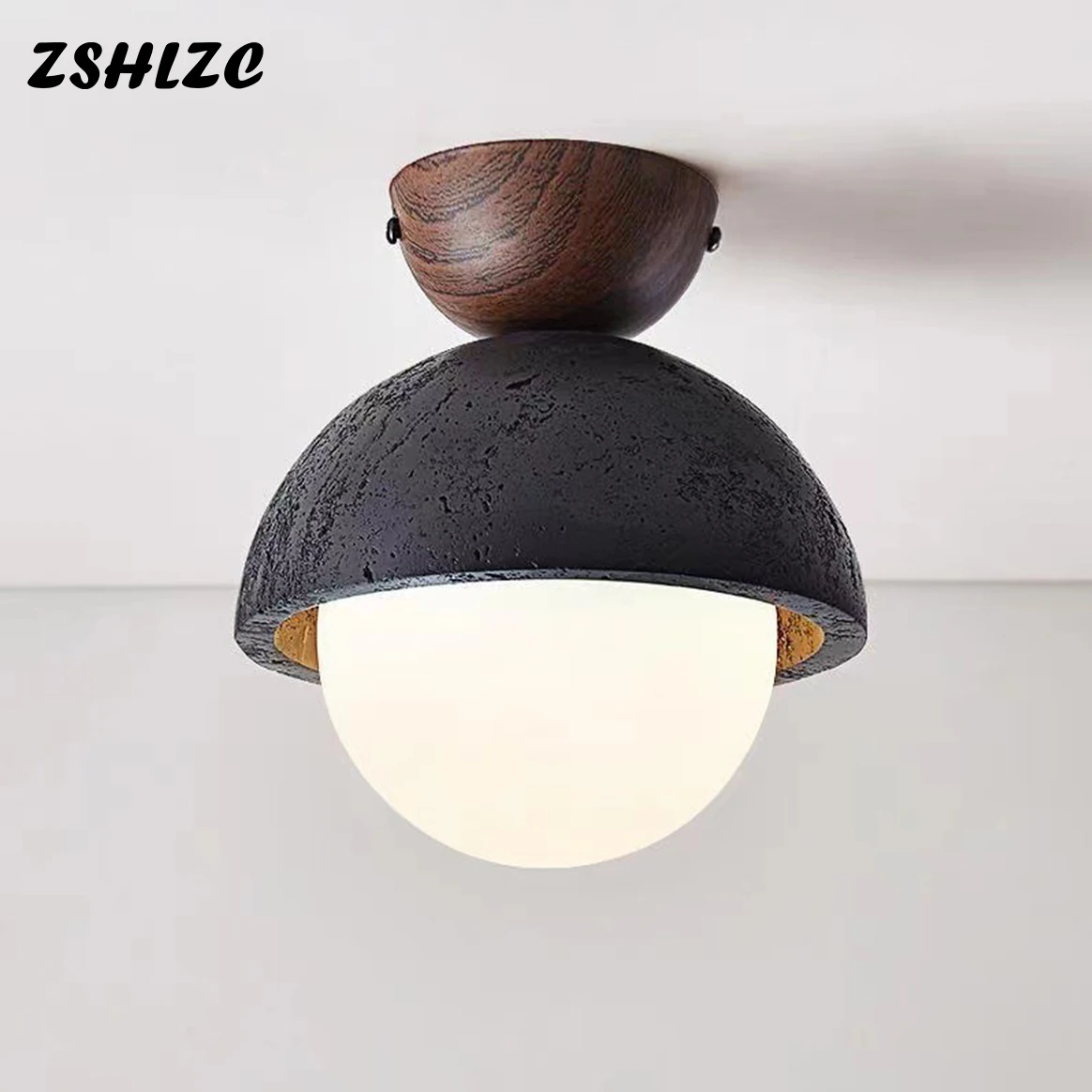 Travertine Stone LED Ceiling Lamp Aisle Corridor Light Fixture For Living Room Dining Room Bedroom Decor Chandelier Ceiling Lamp