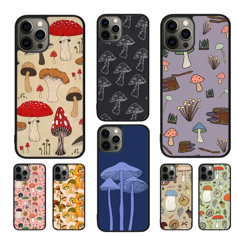 Hippie Mushroom Frog shrooms Phone Case For iPhone 16 15 14 11 12 13 mini Pro  XR XS MAX Plus coque Cover Shell