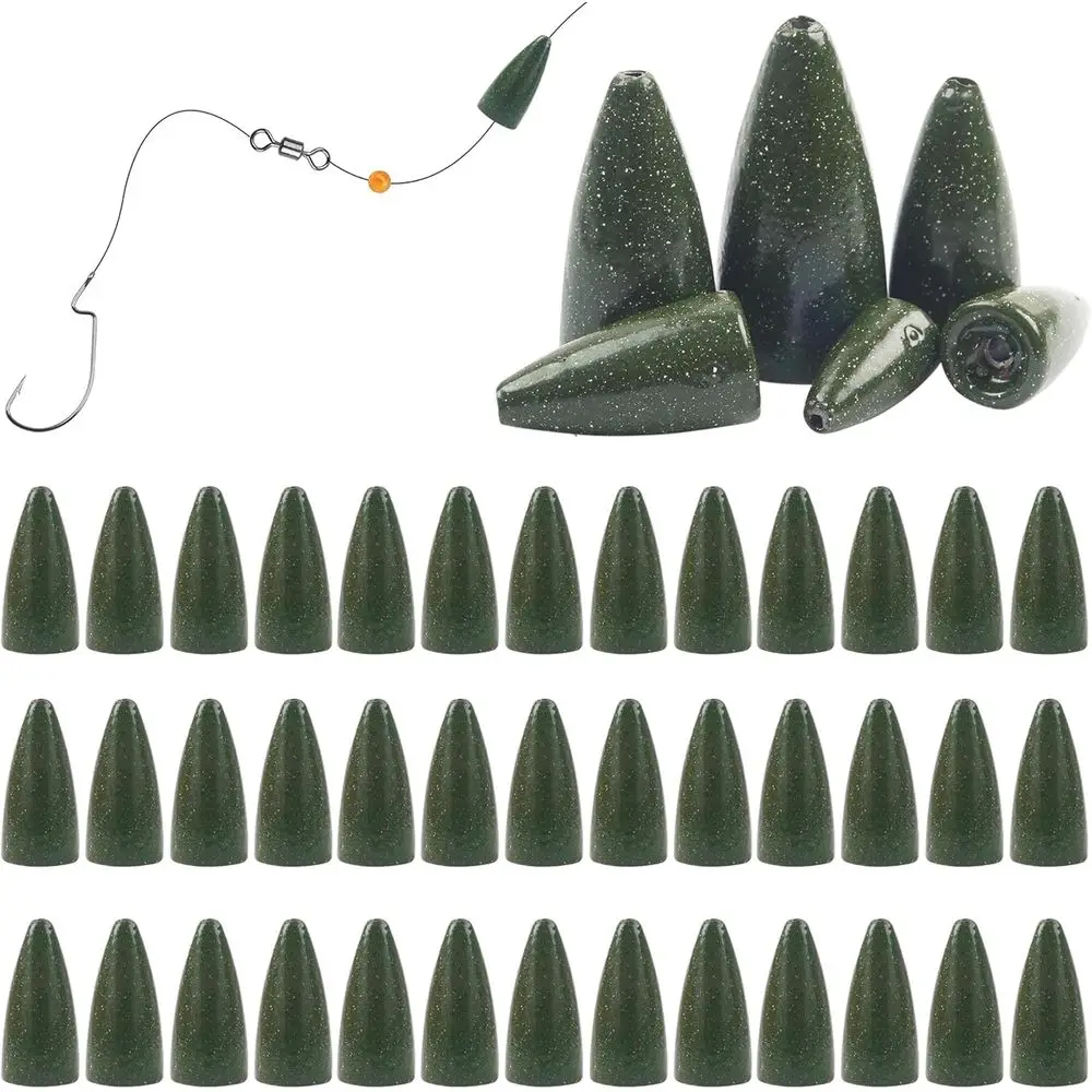 

Набор червячных грузил из 45 предметов для ловли окуня, различные размеры: от 1/2 до 1/16 унций, подходят для морской и пресной воды