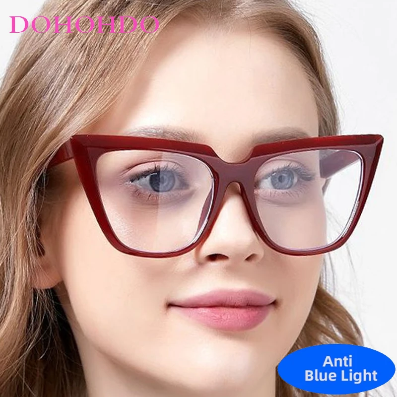 

Trendy Luxury Cat Eye Classic Optical Glasses Women Men Blue Light Blocking Glasses New Fashion Brand Designer Computer Glasses