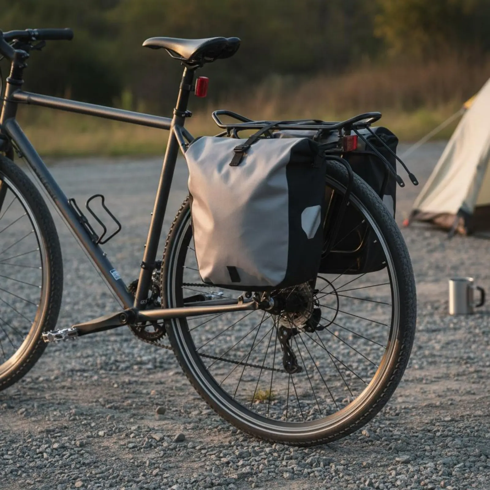 

Mountain Bike Rear Carrier Lightweight Aluminum Bike Pannier Rack Two-Wheeler Luggage Rack High Capacity for Commuters