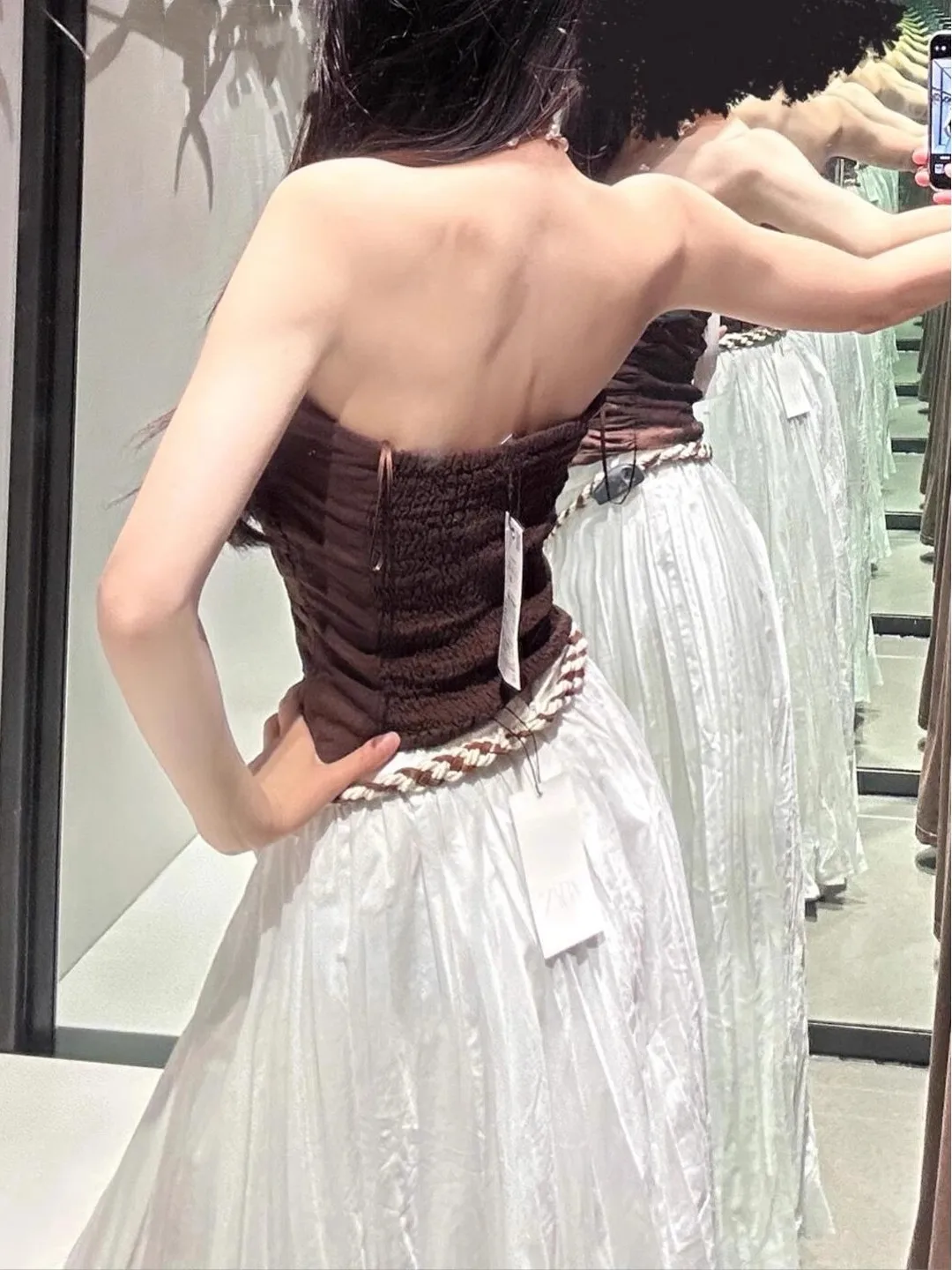 المرأة سليم صالح الكتان مزيج تجمع الصدر التفاف زر واحد مثير المحاصيل الأعلى صيف جديد 2025 Faion تنوعا البوليستر النسيج