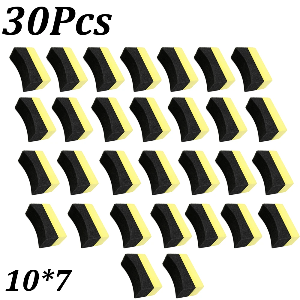1-30Pcs Auto Rad Polieren Wachsen Schwamm Pinsel Reifen Reinigung Wischer Schwamm Pad Auto Waschen Wischer Reinigung Werkzeug auto Waschen Zubehör