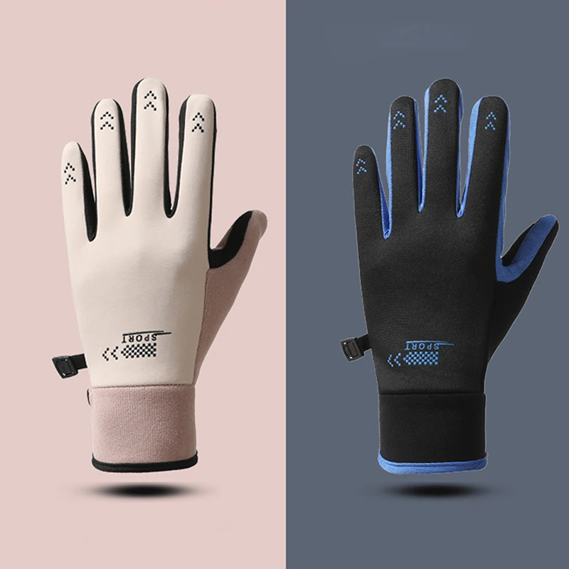 Guantes de protección para motocicleta, manoplas antideslizantes, impermeables, a prueba de viento, para pantalla táctil, cálidos, de dedo completo, para invierno