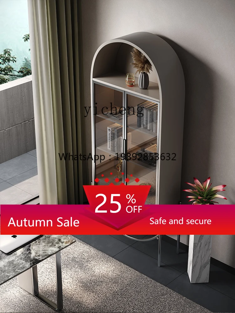 

Study Multi-Layer Light Luxury Stainless Steel Storage Rack Household Modern Storage Locker