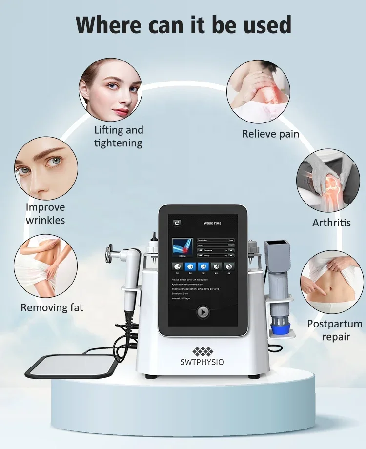 Indiba 448khz CET RET Smart Diathermy Shockwave Therapy Machine for Pain Relief And Ed Treatment
