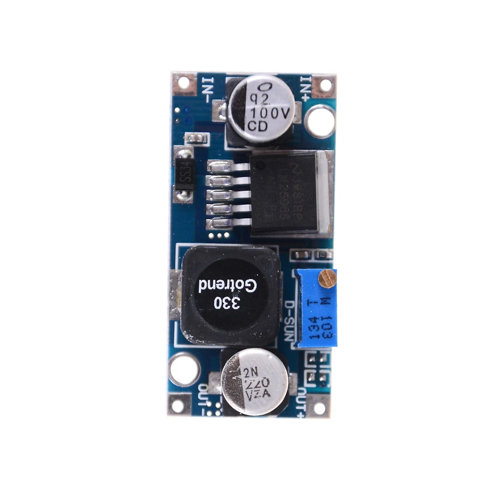 Módulo Conversor de Buck Rebaixado, Fonte de Alimentação, LM2596S, 1.5V-30V, DC, 1Pc