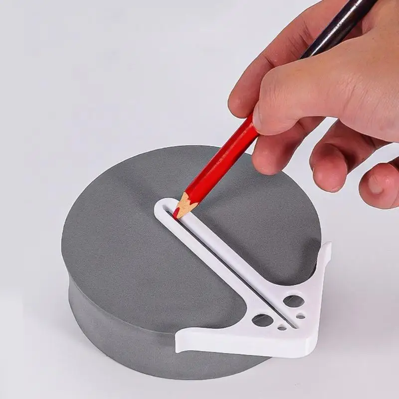 

652F Столярный центрирующий позиционирующий инструмент для круглого дерева, квадратной древесины, точное измерение, конструкция