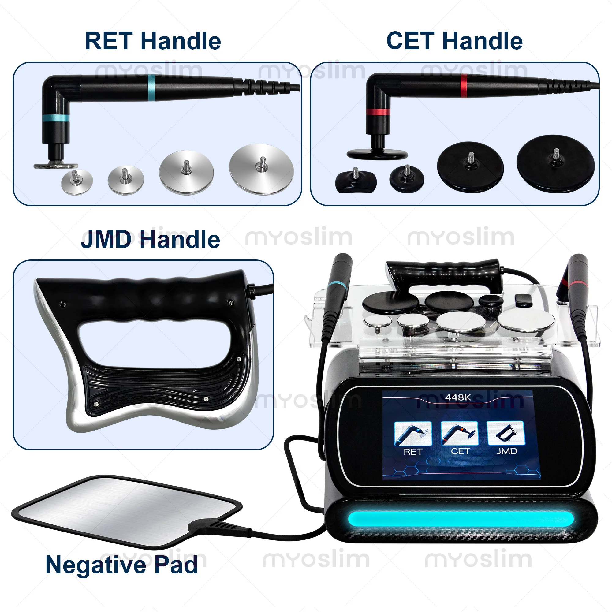 Newest Technological Advancements INDIBA 448KHZ Tecar Therapy Machine Slimming Pain Relief SPA Beauty Skin Rejuvenation