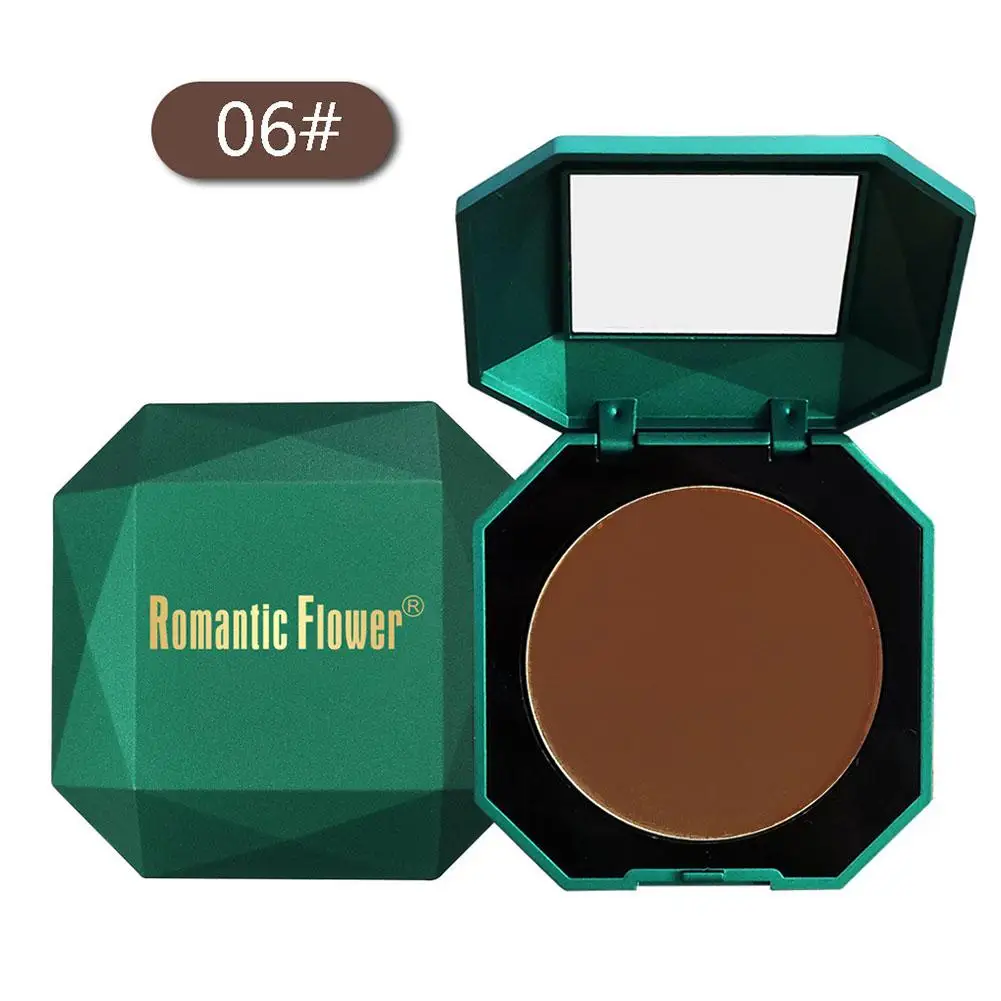 6 Colors Dark Pressed Powder Dark Skin Powder Matte Mirror Girl Powder Up Make And Waterproof Puff Products With Powder V4s2