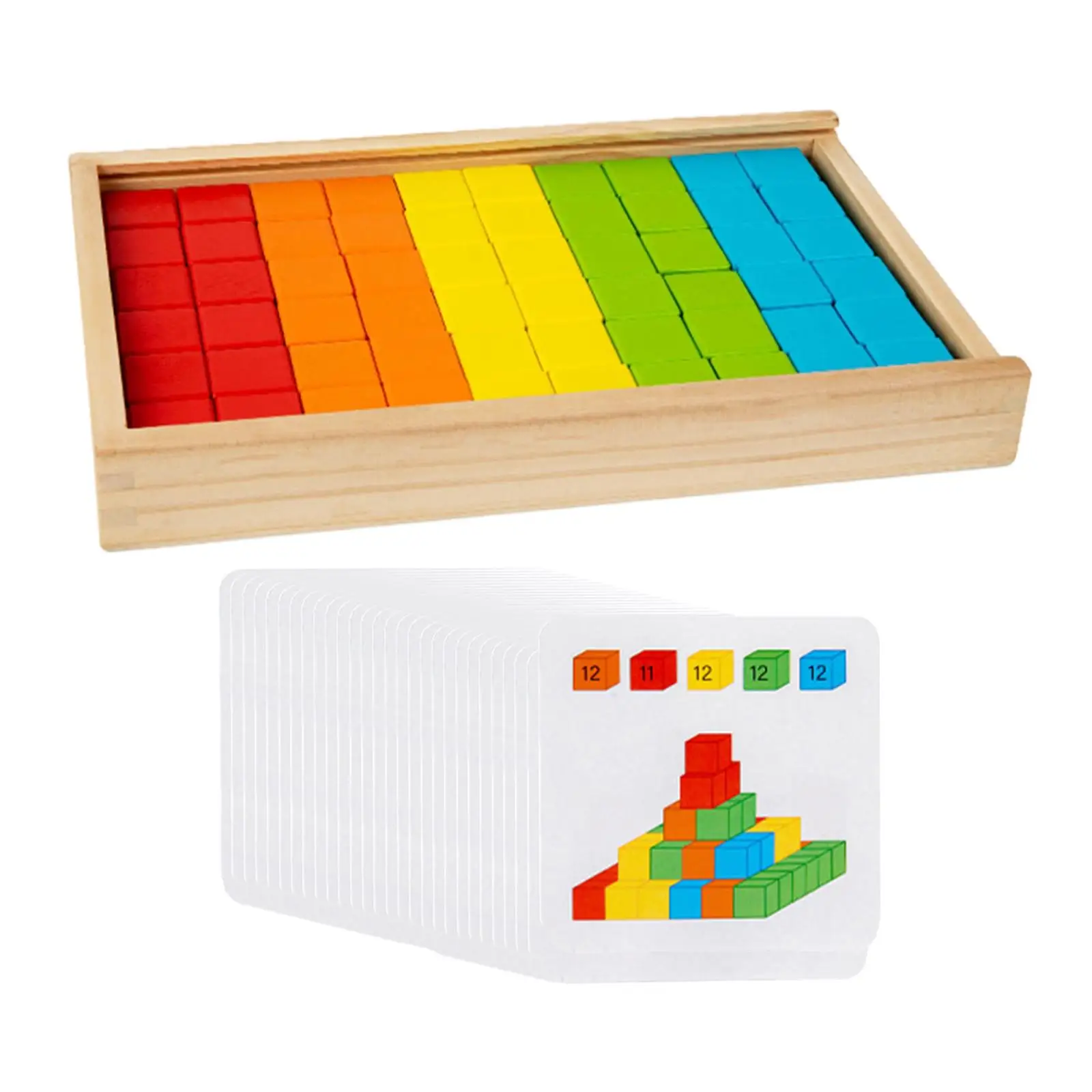 مجموعة مكعبات بناء خشبية لعبة التراص متعددة الوظائف التنسيق بين اليد والعين لعبة تعليمية ملونة للفتيات في مرحلة ما قبل المدرسة