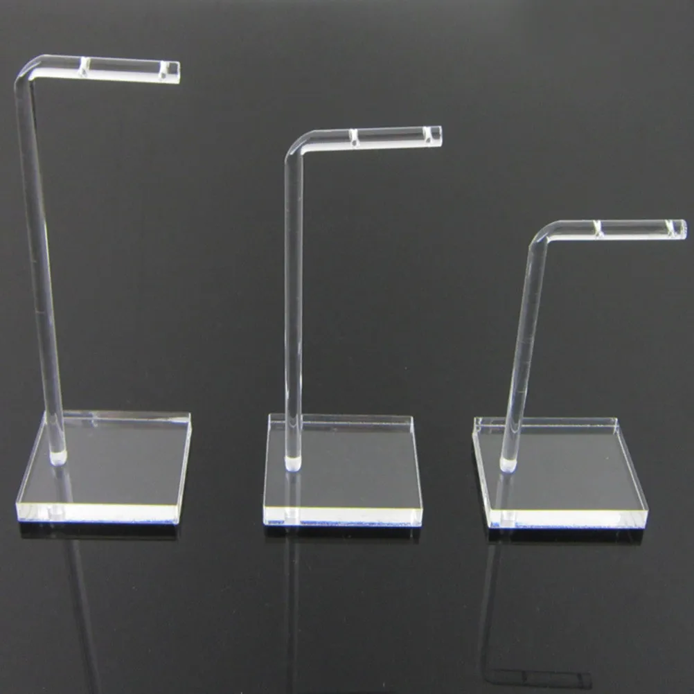 

3Pcs Acrylic Earring Display Stand Jewelry Organizer Rack for Earrings Bracelets Rings Elegant Rustic Design Home Store Craft