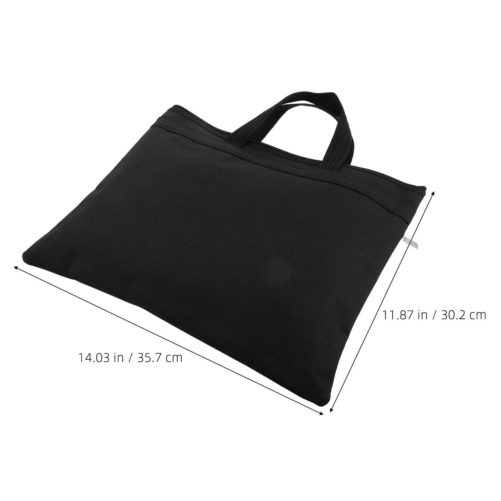 حقيبة ملفات محمولة للأعمال بطبقة مزدوجة من قماش أكسفورد منظم مستندات حقيبة ذات سعة كبيرة ومقاومة للرطوبة