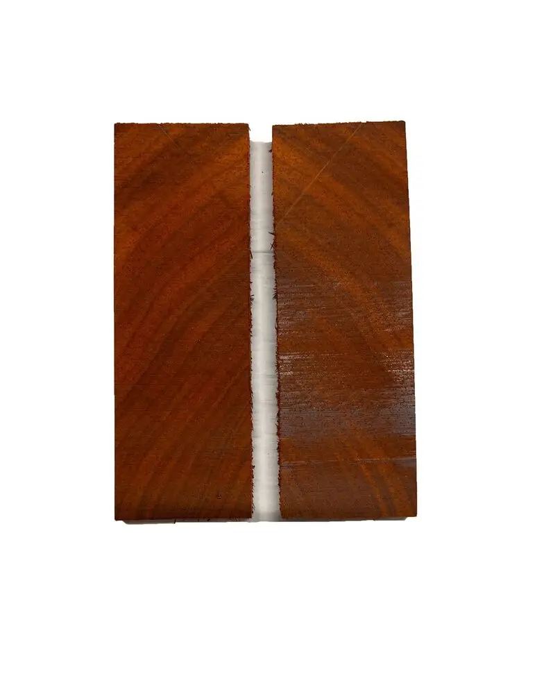 Padauk Crosscut Wood Knife Blanks Book matched 5