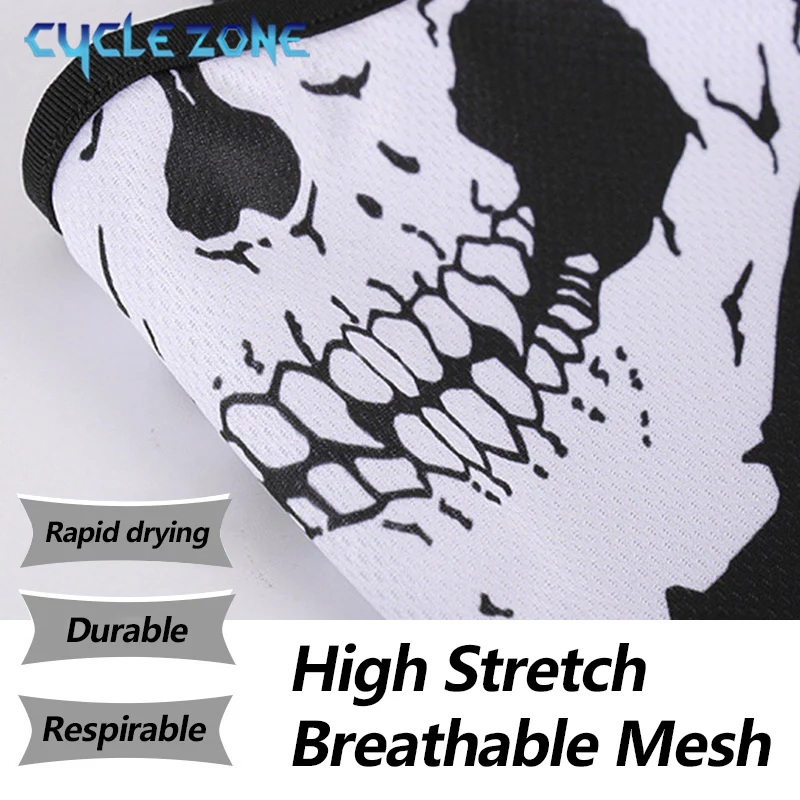 Motorcycle Balaclava Face Mask Bike Full Face Skull Mask Men Hat Ski Cap Anti-UV Windproof Head Neck Warmer Bicycle Helmet Liner