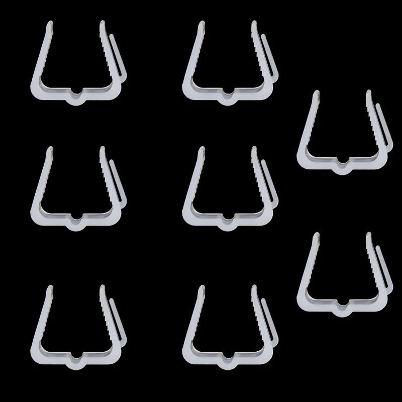 Ganci per ganci per luci natalizie Clip per luci in plastica 1 Clip per schede della Fascia da 5/8 pollici Clip per luci natalizie in plastica resistente alle intemperie