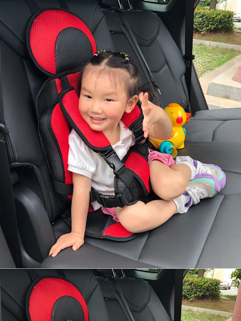 Child Safety Seat Mat For 6 Months To 12 Years Old Breathable Chairs Mats Baby Car Seat Cushion Adjustable Stroller Seat Pad