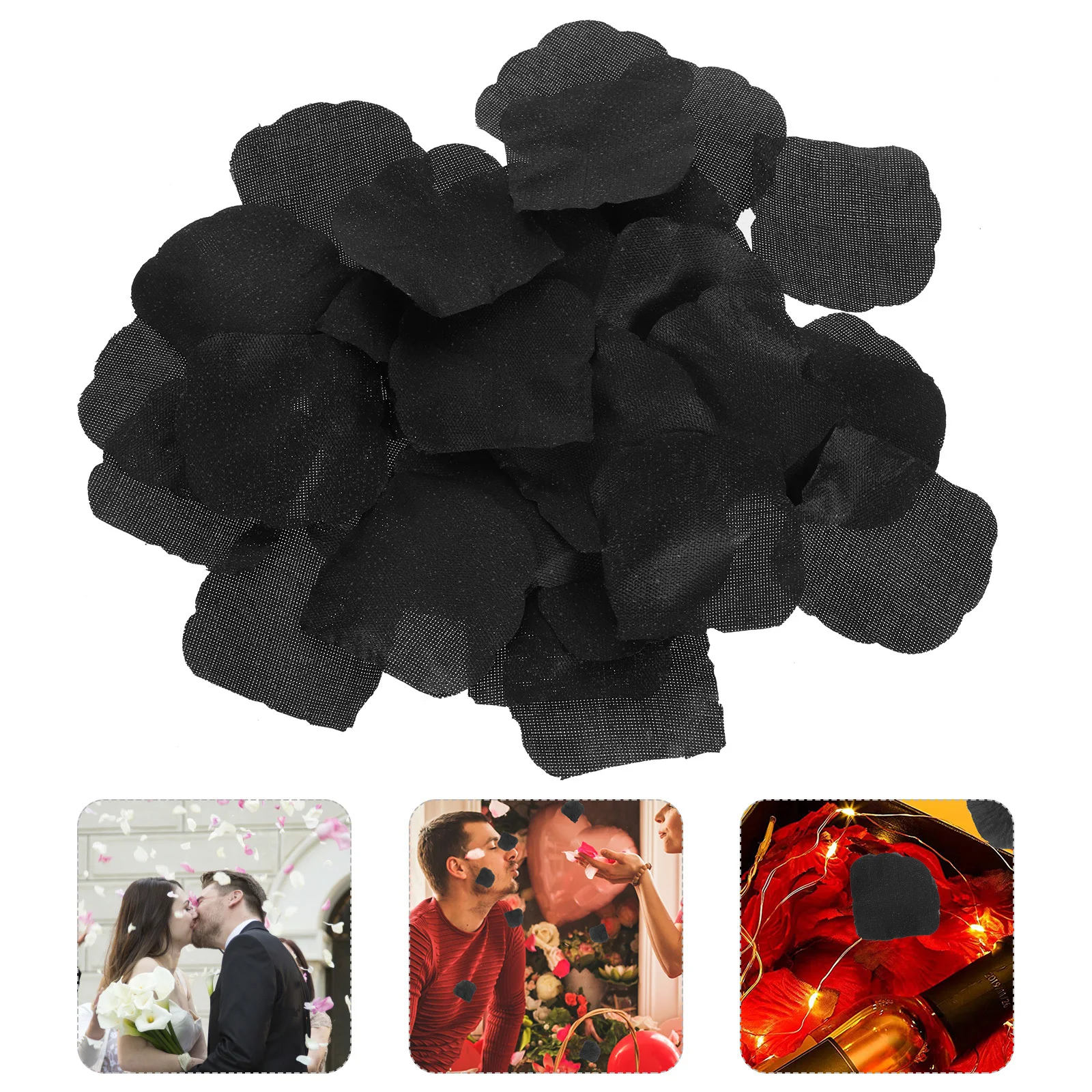 

10pcs 10 Packs Artificial Rose Petals High Simulation Non-Woven Fabric Wedding Party Decorative Petals Table Scatter Flower