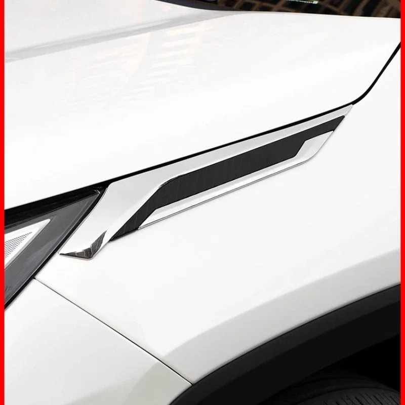 

Для Toyota Willanda 2020-2025 наклейка на фару для бровей Rv4 боковая этикетка на крыло внешнее украшение яркая полоса