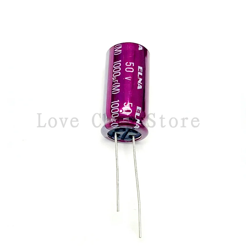 2Pcs/5Pcs/10Pcs New 13X25mm 1000UF 50V Japan Elna Audio Capacitor 50V1000UF 13*25mm RA3 Purple Red Robe